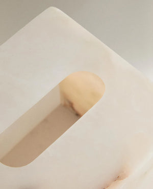 Alabaster Adin Tissue Box