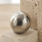 Travertine Sphere Book-ends