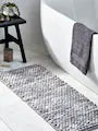 Grey Marl Bobble Runner Bath Mat