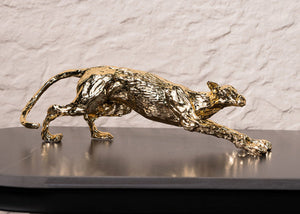 Obsidian Leopard Ornament