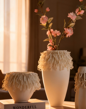 Ivory-Bloom vase