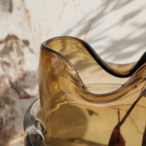 Amber Veil Vase